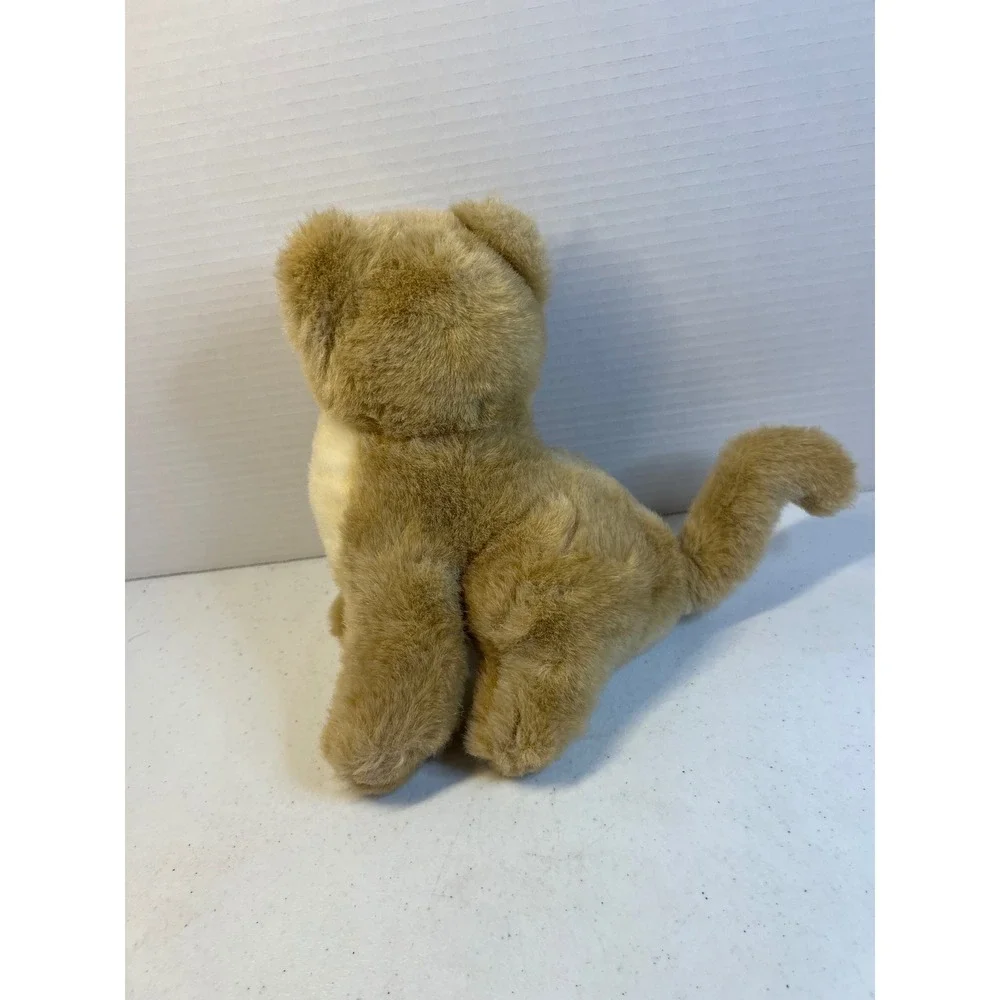 Vintage Dan Dee Purring Lion Cub Plush Stuffed Animal Tan 011403 Tested Works